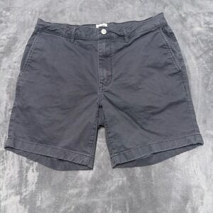 Flint and Tinder Chino Shorts Mens 32 Gray Cotton Stretch Casual Outdoor 7in